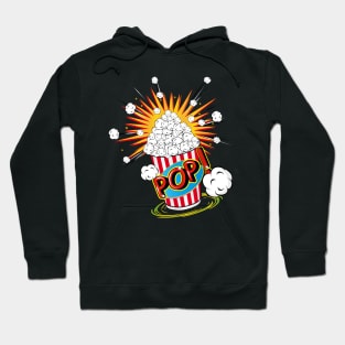 Popcorn in pop art style Hoodie